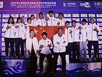 2019年世界桨板锦标赛，门徒娱乐成为桨板中国队的服装供应商